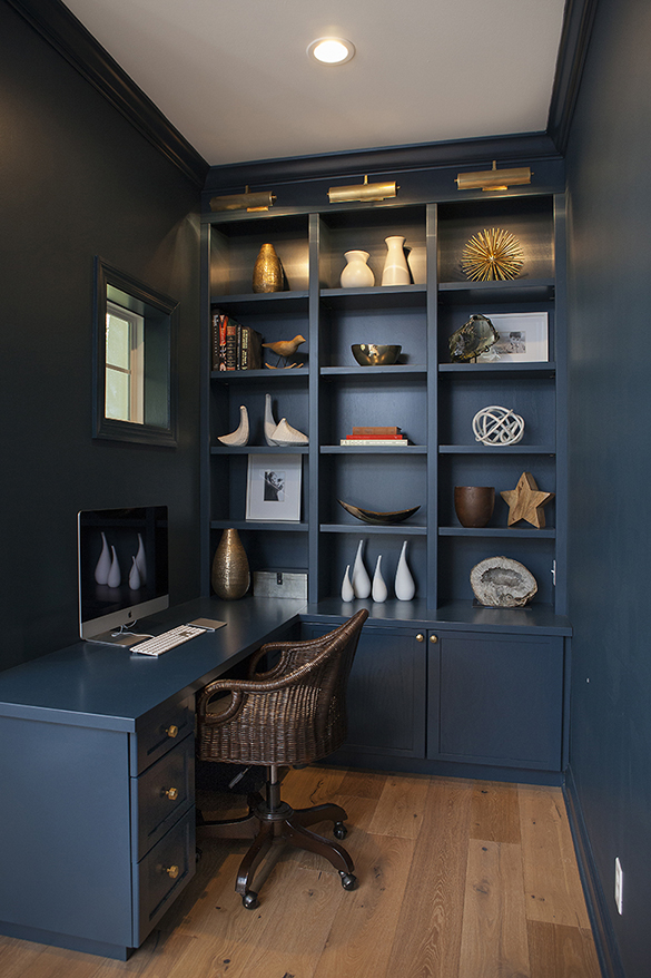 navy built in bookcases