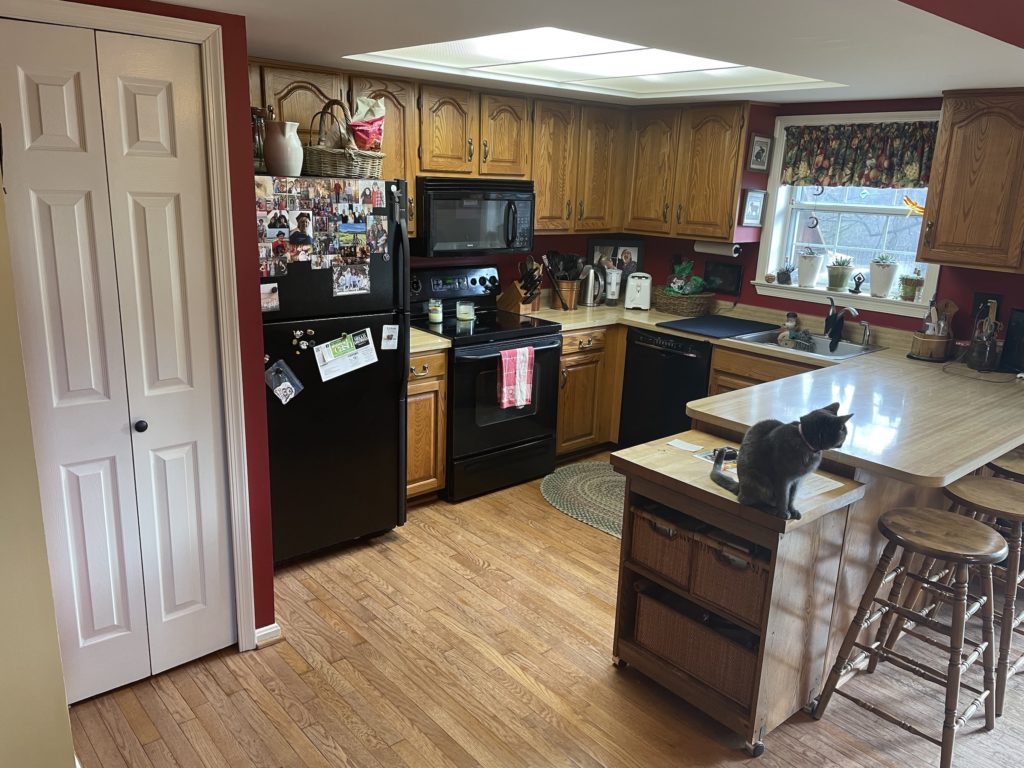 80's oak cabinets