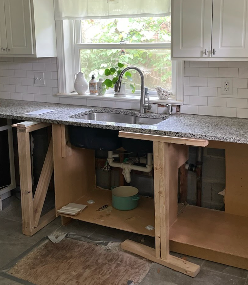 Under sink cabinet repair