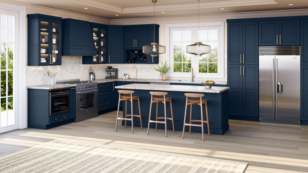 Navy-shaker-stock-kitchen-cabinets-in-fairfax-virginia