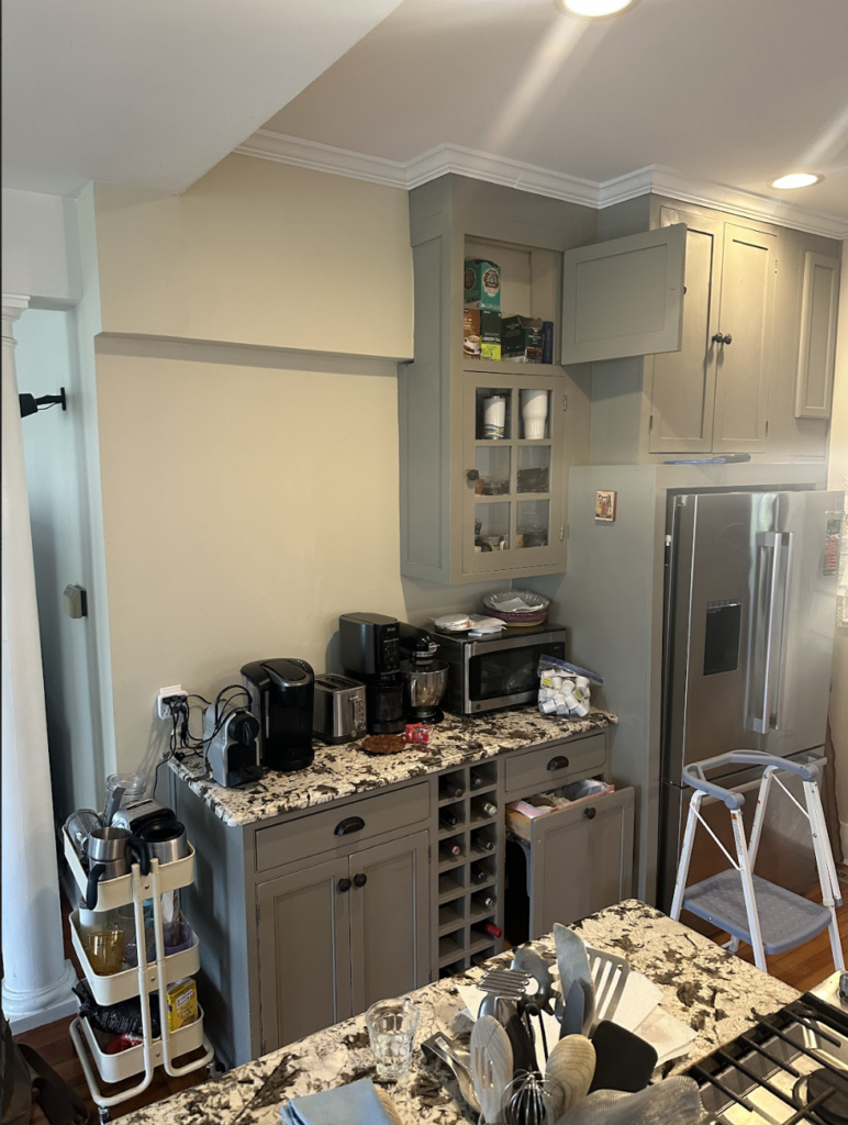 custom cabinet -before in downtown fredericksburg, virginia