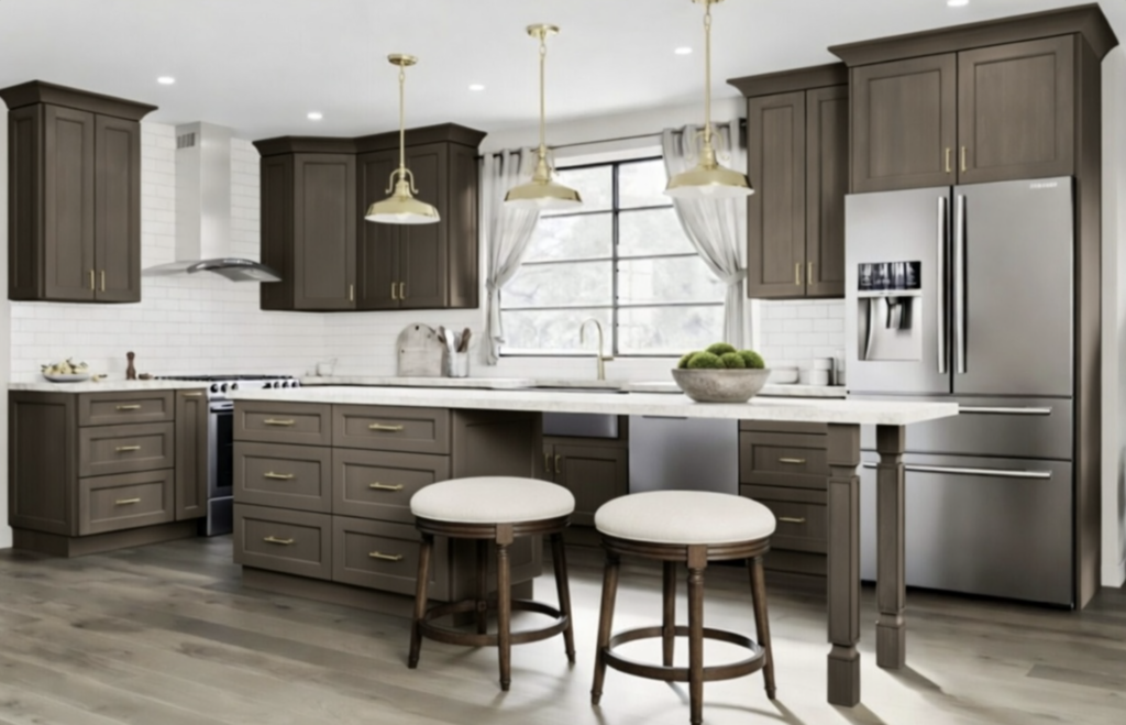 light brown kitchen cabinets builder grade in manassas va